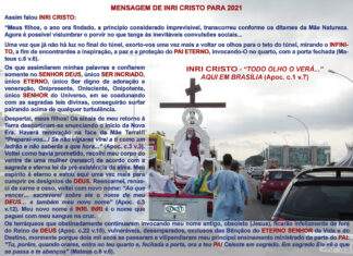 Mensagem de INRI CRISTO para 2021